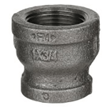 Black Malleable Iron Reducer Coupling 1 X 3/4