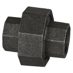 Union, Black Malleable Iron, 1/2"