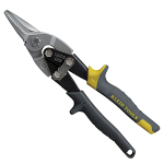Straight Cut Aviation Snips, Gray w/ Yellow Handle