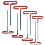 Gripped T-Handle Hex Key Set, 8 Sizes