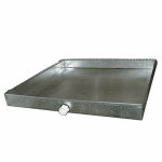 32 X 48 Welded Drain Pan, 3/4 MPT on 48