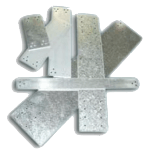 Notch Plate, 12 Hole, 3 x 8"