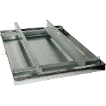 Drain Pan 26X60X2 w/Rail 24Ga