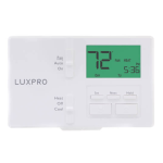 Lux Thermostat, Stages Heat 1, Stages Cool 1