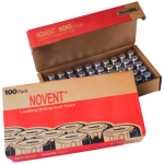 Novent Silver Universal Locking Refrigerant Caps, 1/4", 100 pk