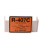 Label, Refr, R407C, Pkg Of 10