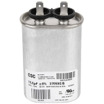 Capacitor, Run Single, 15Mfd, 370V, Flat