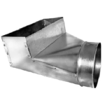 Register Duct Boot Elbow, 24R, 4 x 12 x 8