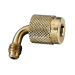 SealRight Quick Coupler, 1/4" 90 deg Female x 1/4" Male Flare