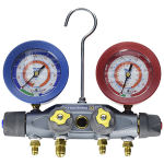 Brute II 4-Valve A2L Test & Charging Manifold and Hose Set