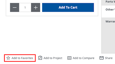 add to favorites