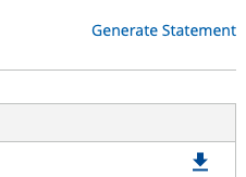 account statement history list view