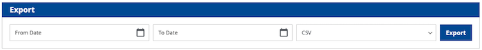 invoice history export