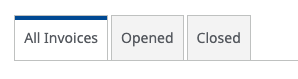 invoice tabs