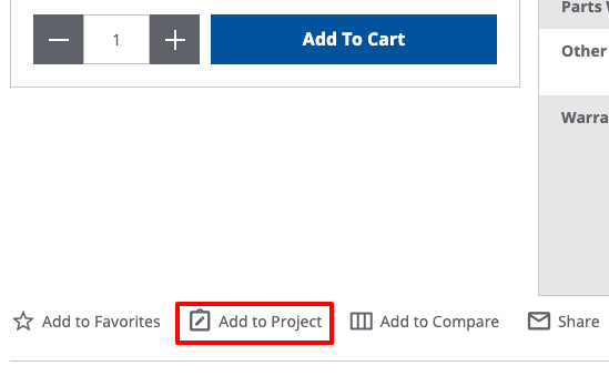 add to project