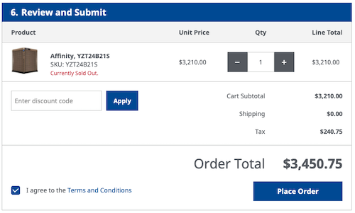 submit order