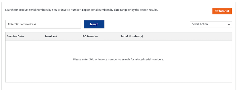 serial number search