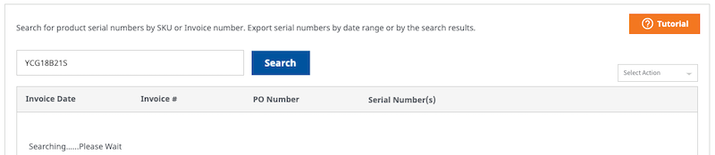 serial number search
