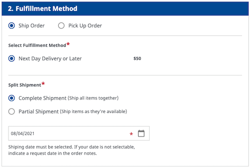 fulfillment method